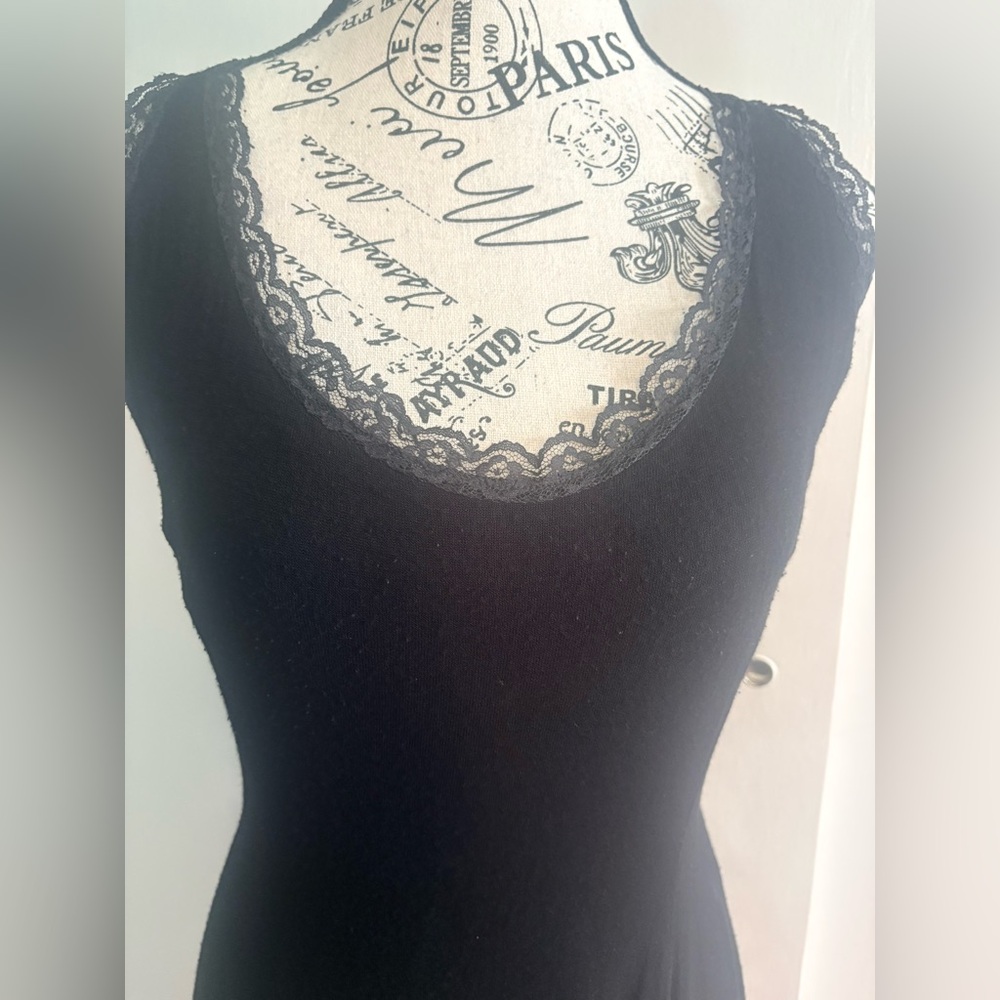 One-of-a-Kind Custom Long Black Dress - Picture 3 of 10